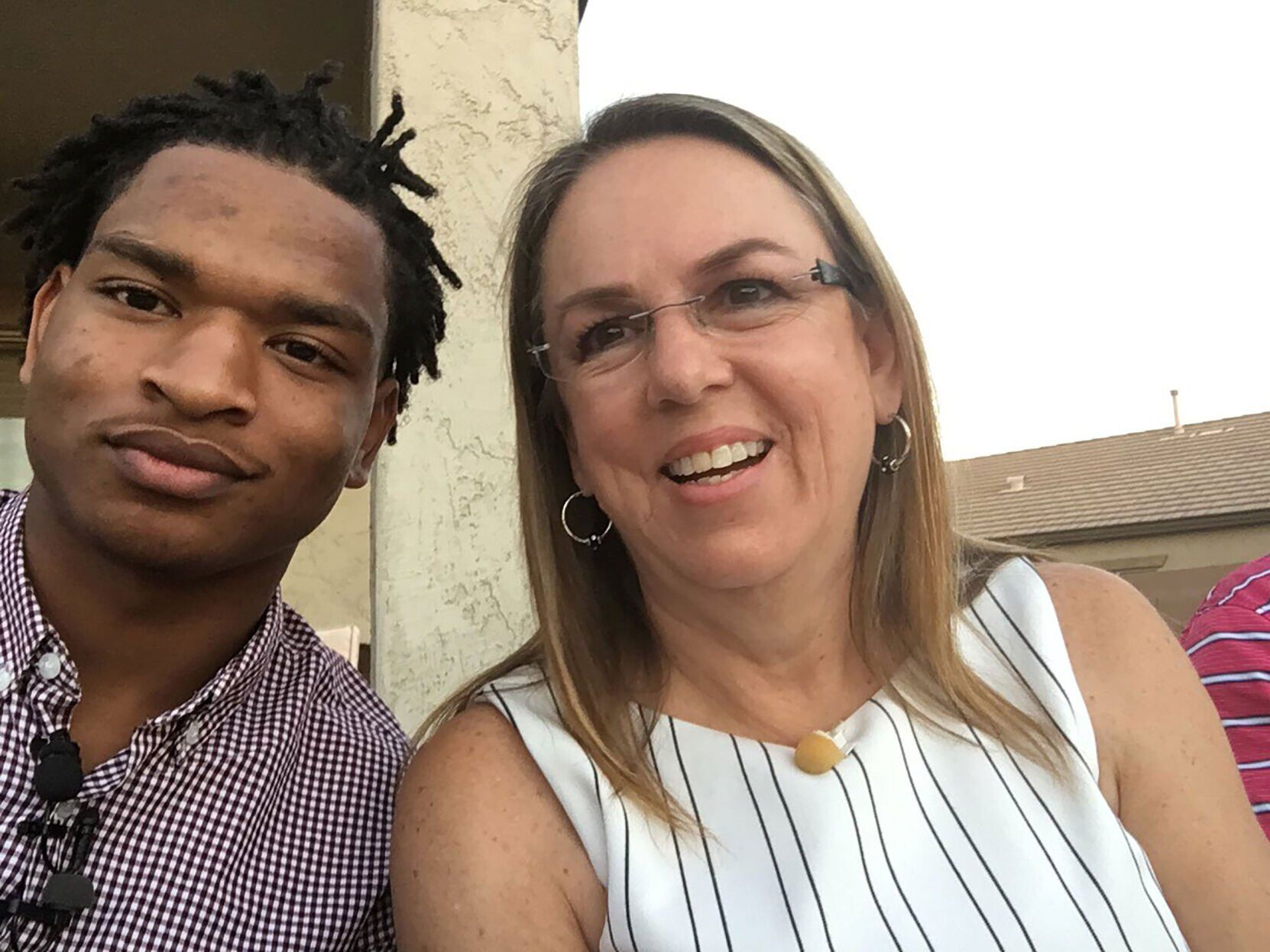 Jamal Hinton and Wanda Dench
